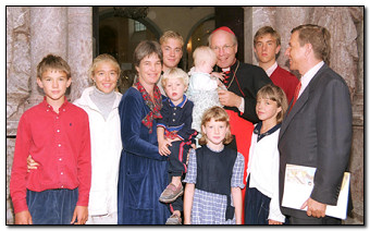 Familia Waldstein impreuna cu Cardinalul Schonborn